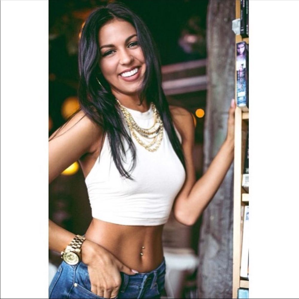 L.A HEARTS backless crop top